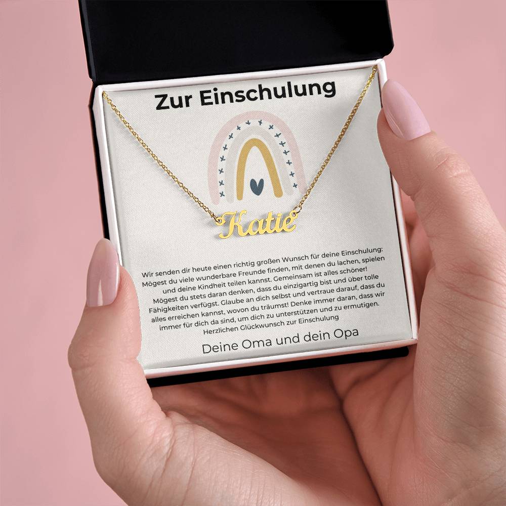 Wir Immer Für Dich Da Sind Um Dich Zu Unterstützen Und Zu Ermutigen - Custom Name Necklace