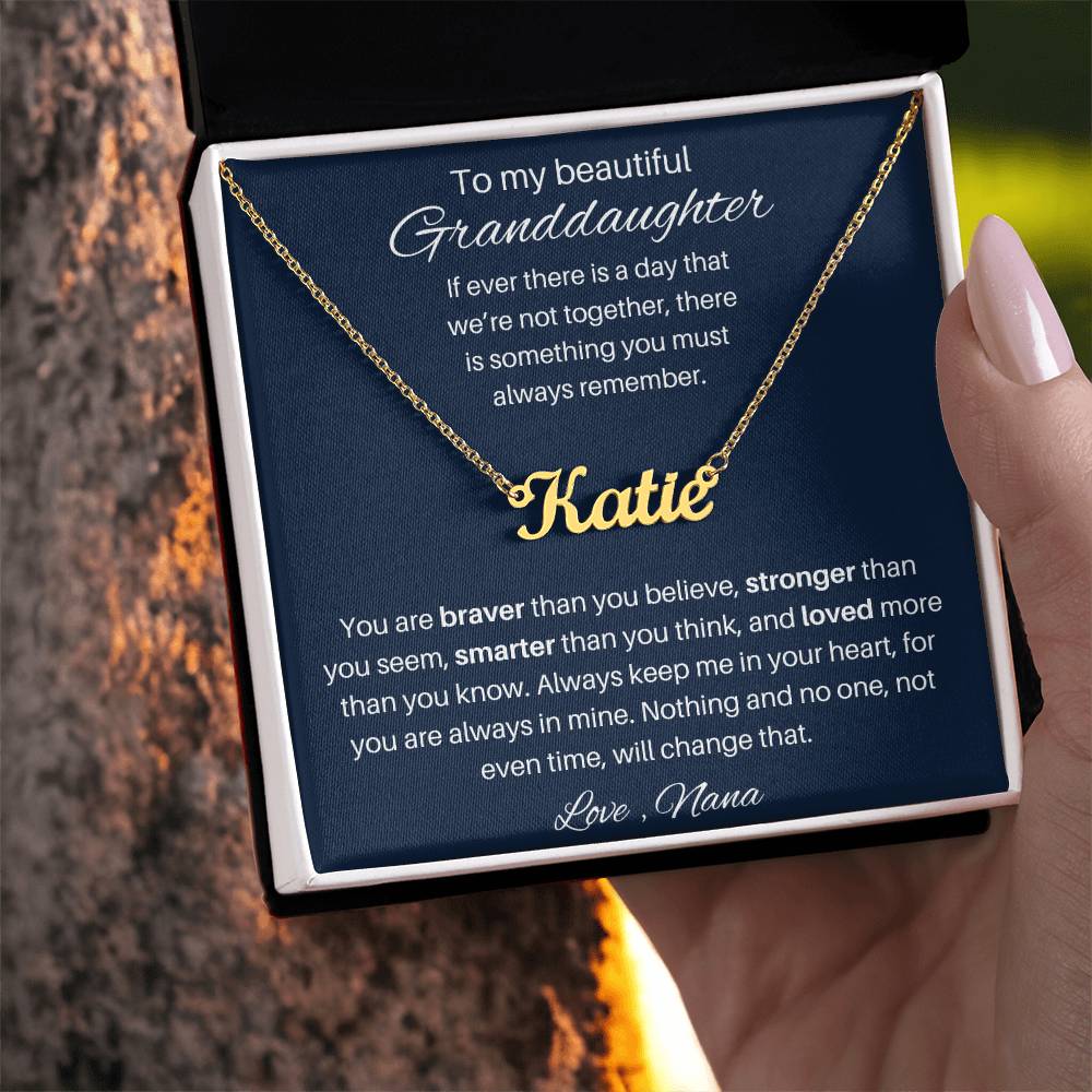 Granddaughter Personalized Necklace Gift 2