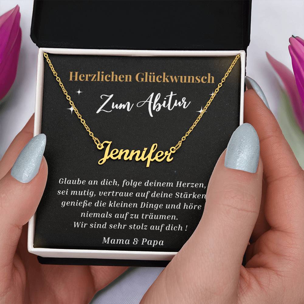 Glaube An Dich - Custom Name Necklace