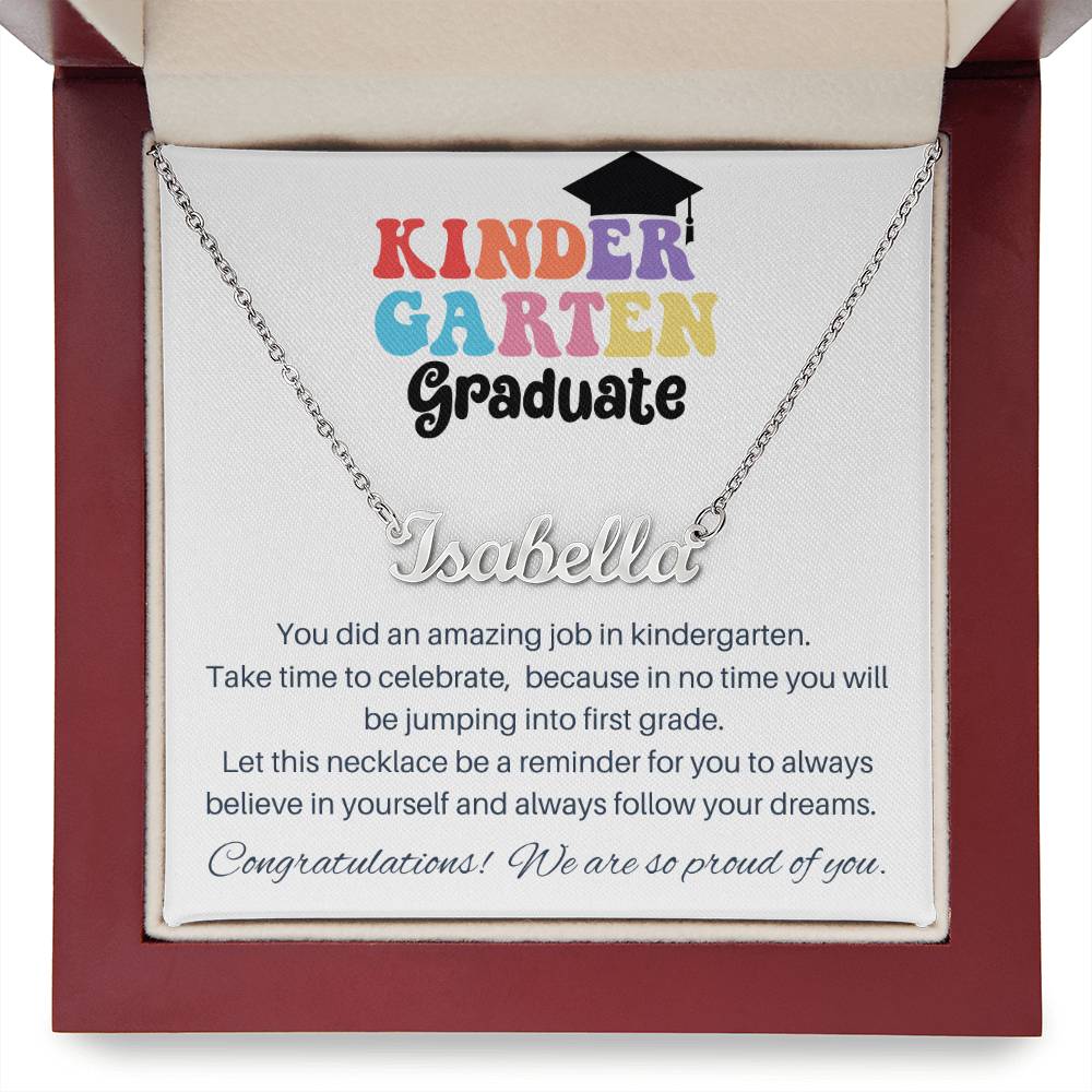 Kindergarten Graduation Gift - Custom Name Necklace 4