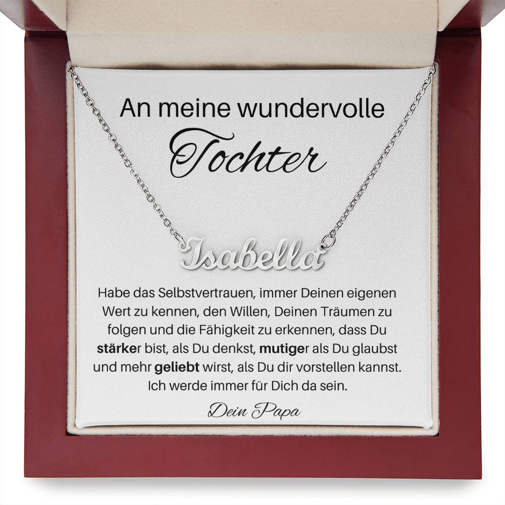 Tochter Personalisierte Namenskette - Deinen Trajmen Zu Folgen