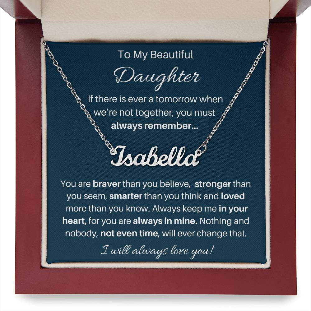 Personalized Silver & Gold Jewelry Gift from Mom or Dad