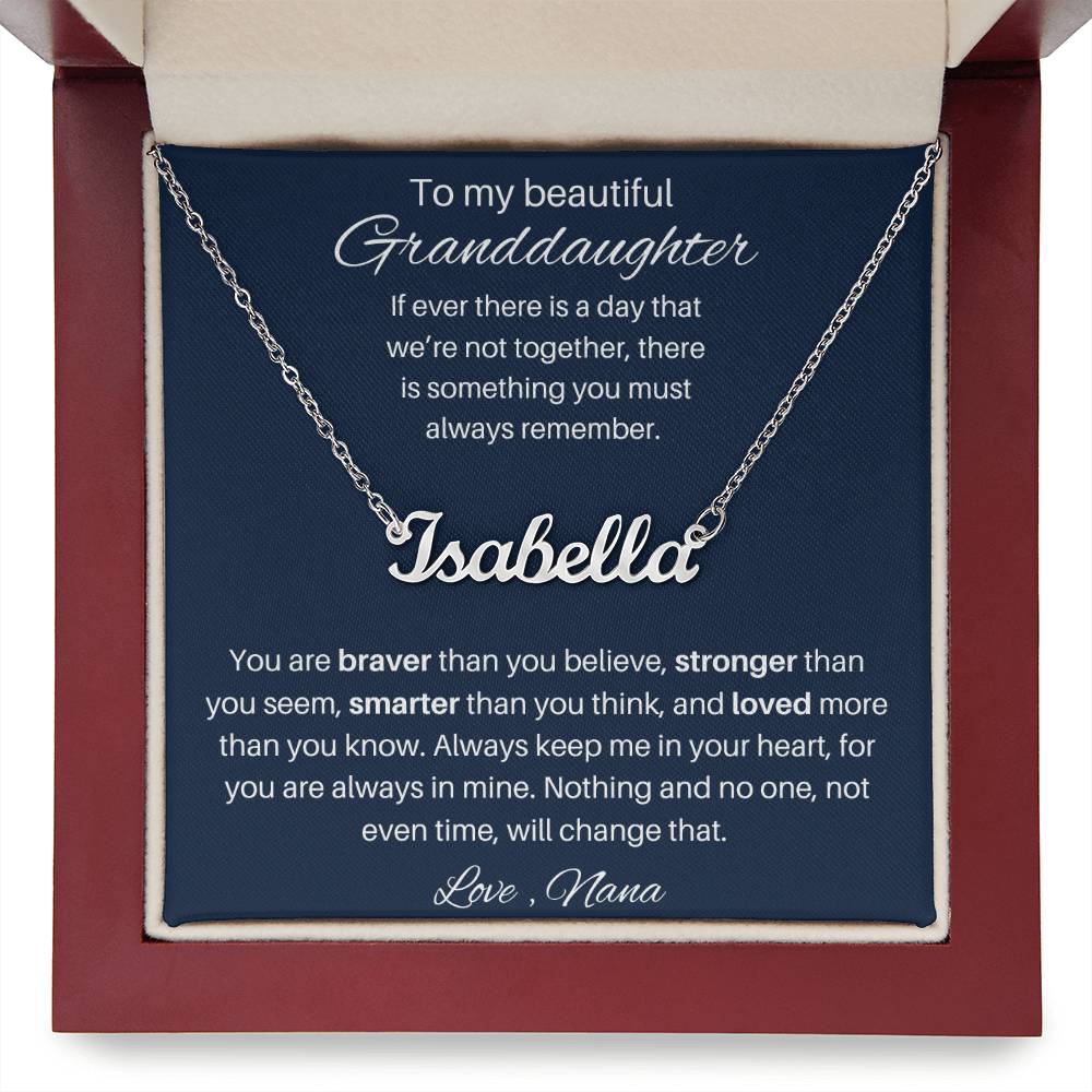 Granddaughter Personalized Necklace Gift 2