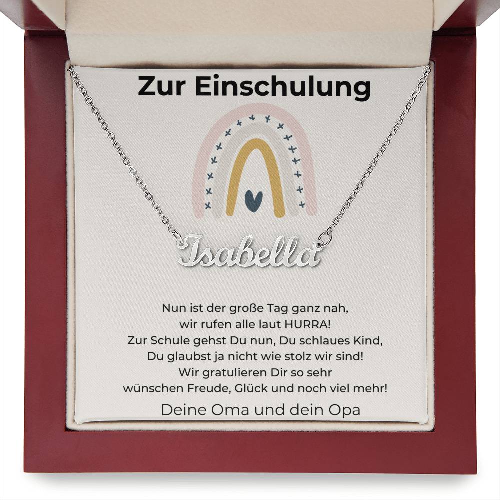 Wünschen Freude Glück Und Noch Viel Mehr - Custom Name Necklace