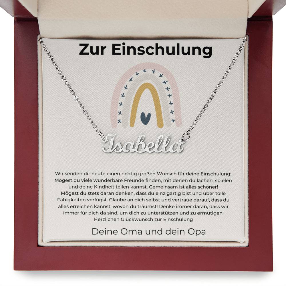 Wir Immer Für Dich Da Sind Um Dich Zu Unterstützen Und Zu Ermutigen - Custom Name Necklace
