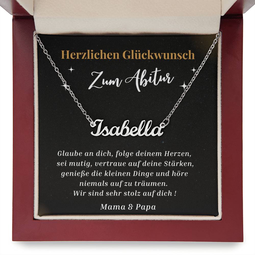 Glaube An Dich - Custom Name Necklace
