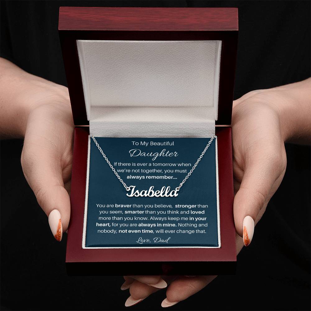 Personalized Daughter Name Necklace