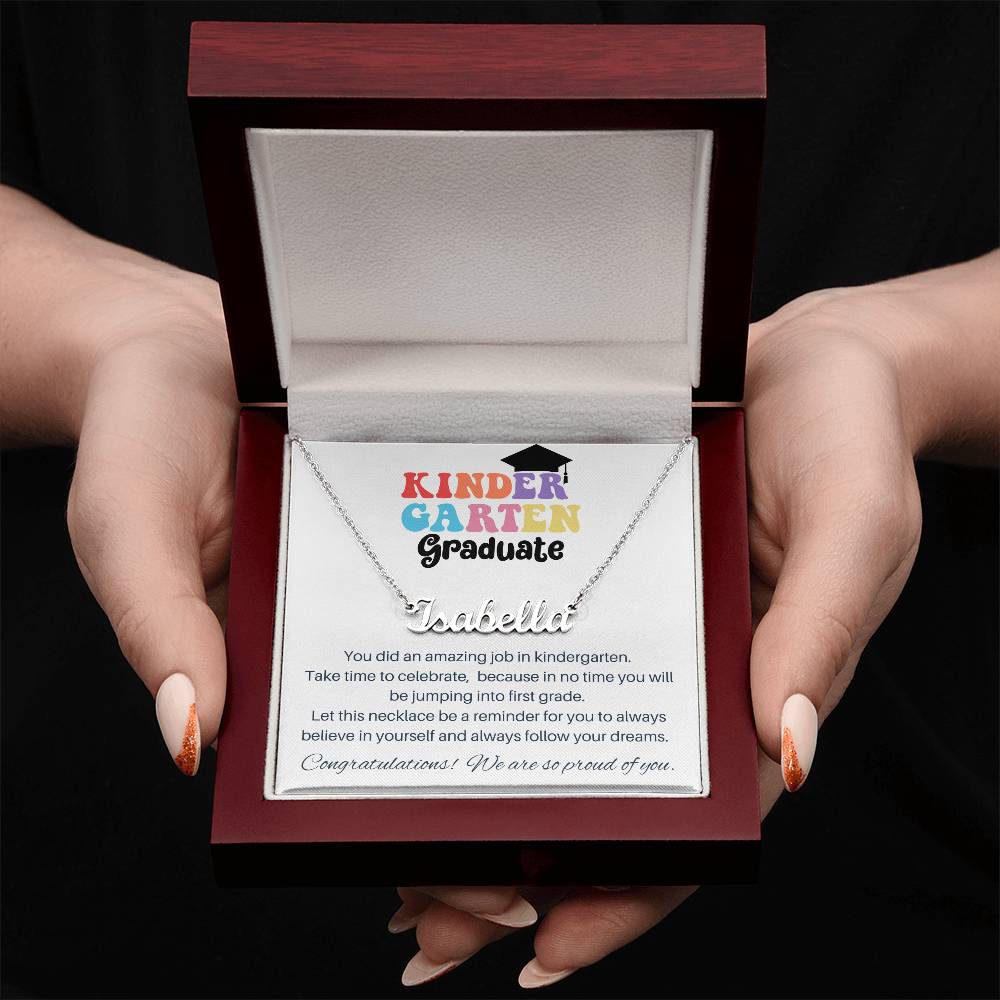 Kindergarten Graduation Gift - Custom Name Necklace 4