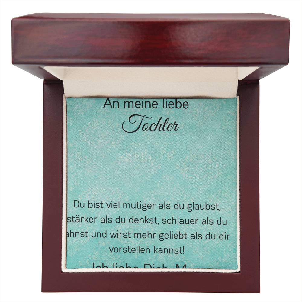 An Meine Liebe Tochter – Du Bist Wirst Mehr Geliebt Als Du Dir Vorstellen Kannst – Custom Name Necklace