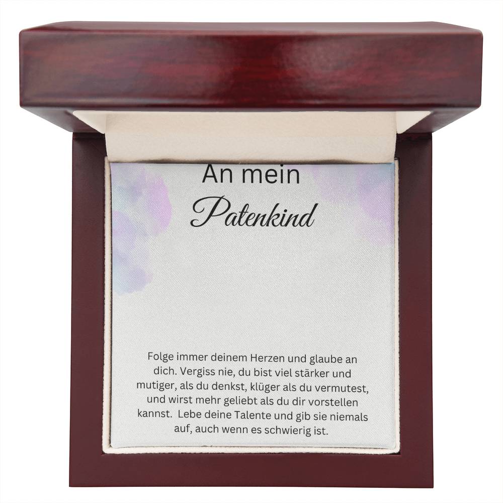 An Mein Patenkind - Du Bist Einzigartig - Custom Name Necklace
