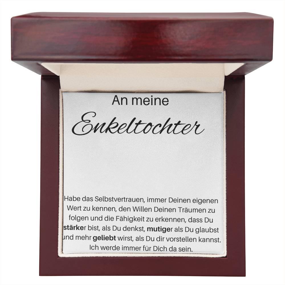 An Meine Enkeltochter - Habe Das Selbstvertrauen - Personalisierte Namenskette