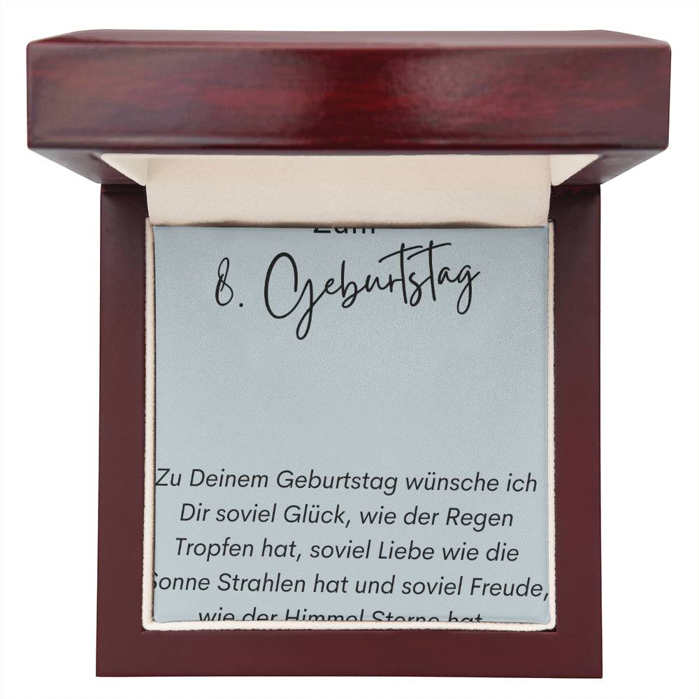 Zum 8. Geburtstag Personalisierte Namenskette