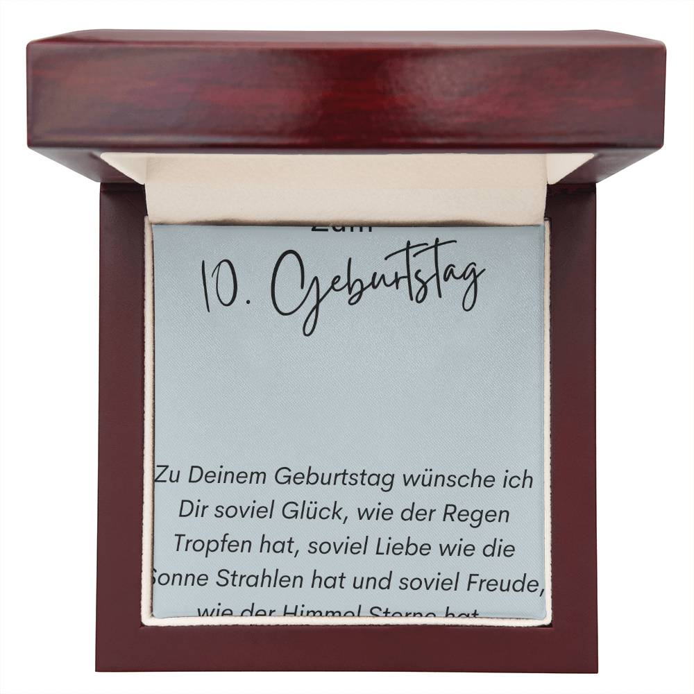 Zum 10. Geburtstag Personalisierte Namenskette