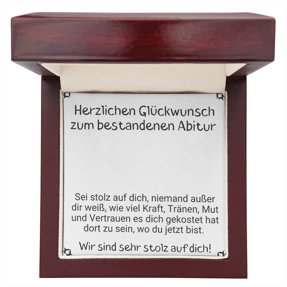 Herzlichen Glückwunsch Zum Bestandenen Abitur - Custom Name Necklace