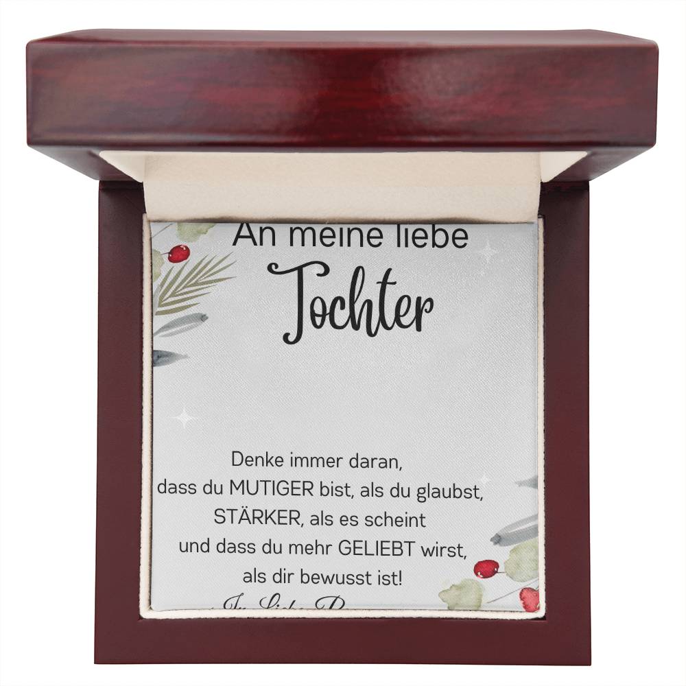 Tochter Personalisierte Namenskette - Denke Immer Daran Als Du Glaubst Stärker Als Es Scheint