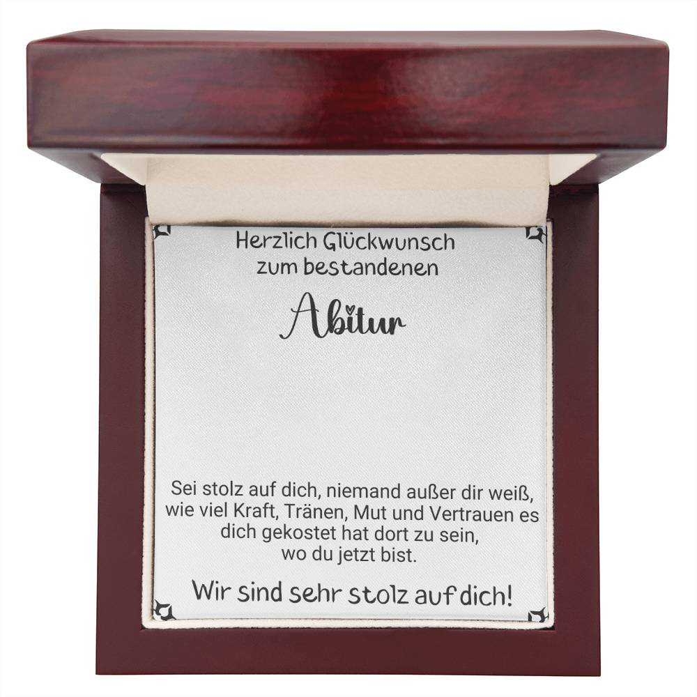 Herzlich Glückwunsch Zum Bestandenen Abitur - Custom Name Necklace