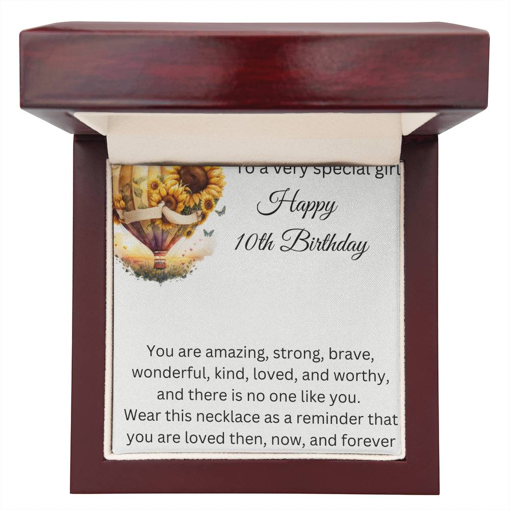 10th Birthday Gift - Custom Name Necklace