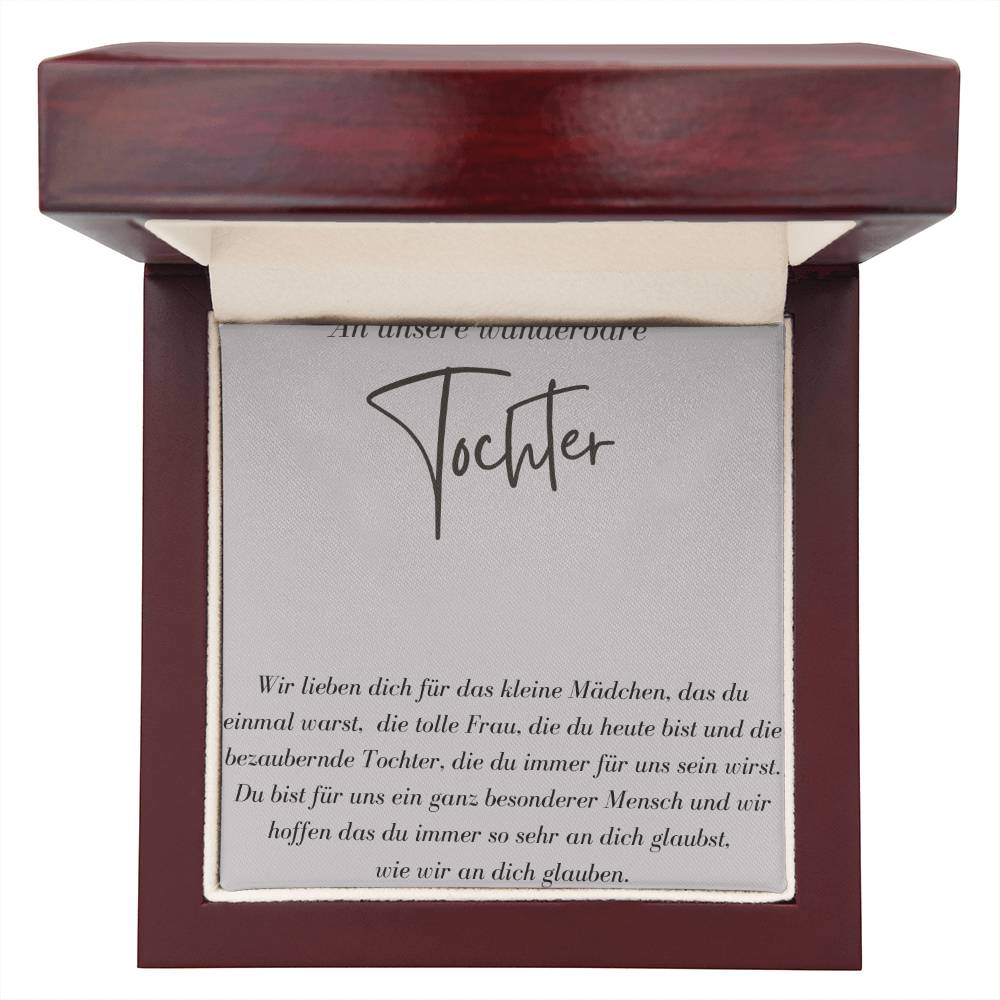 An Unsere Wunderbare Tochter – Wir Lieben Dich – Custom Name Necklace