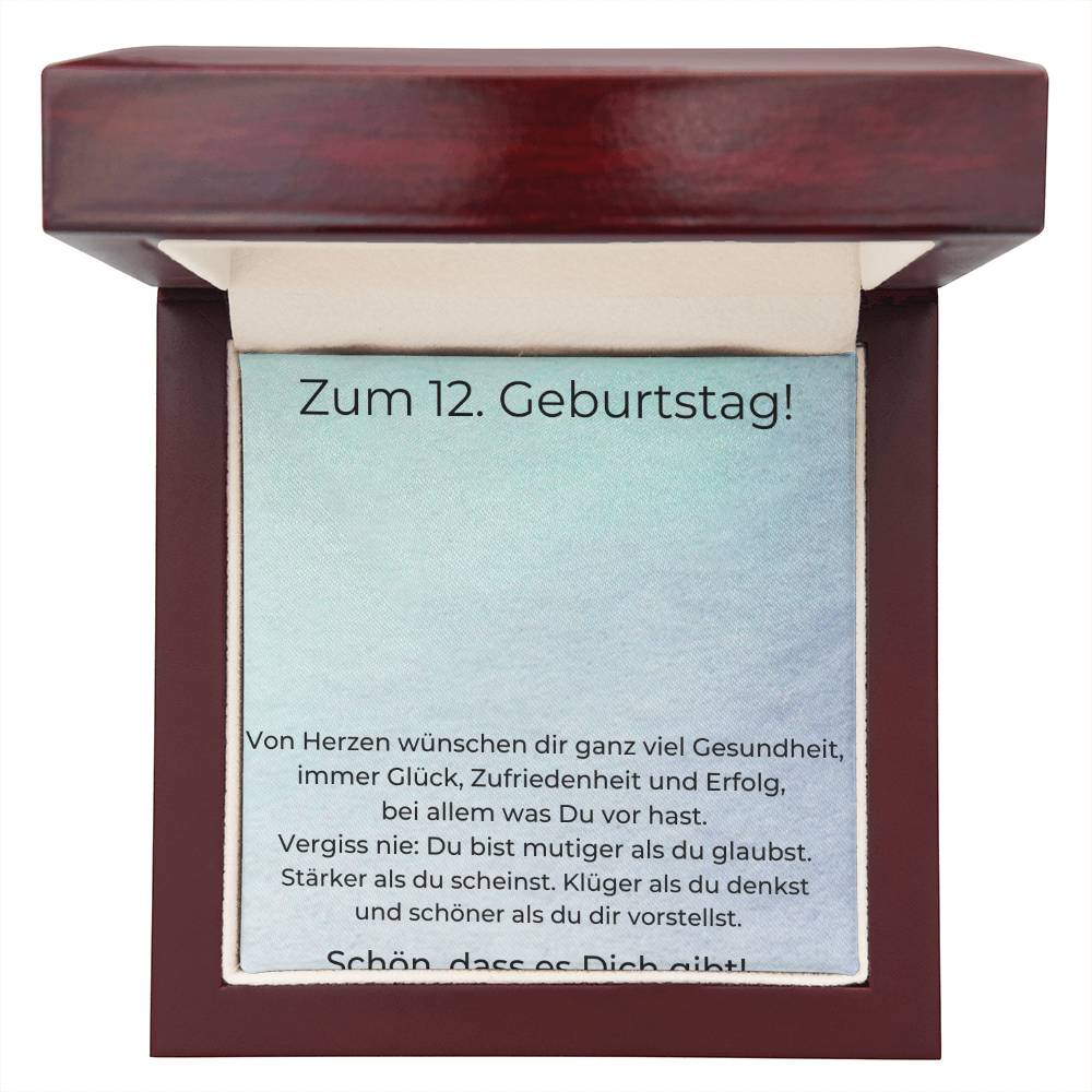 Zum 12. Geburtstag Personalisierte Namenskette