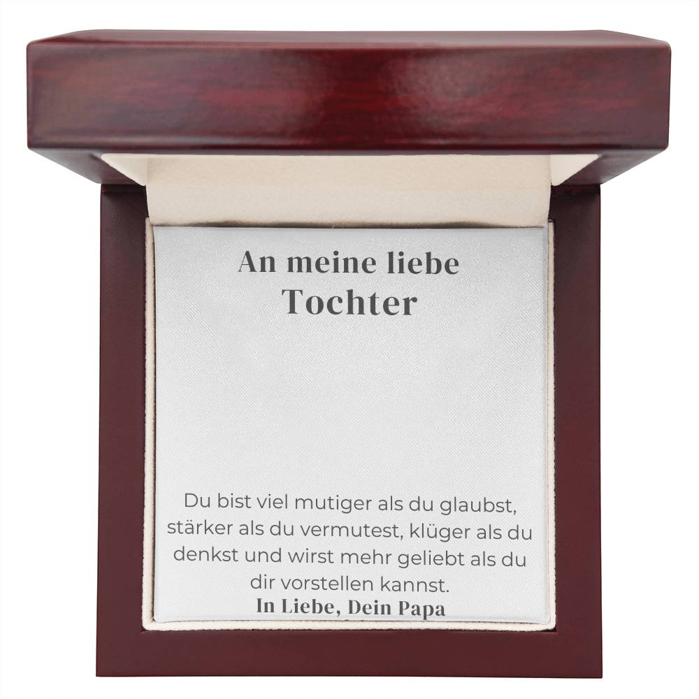 An Meine Liebe Tochter – Du Bist Stärker Als Du Scheinst – Custom Name Necklace