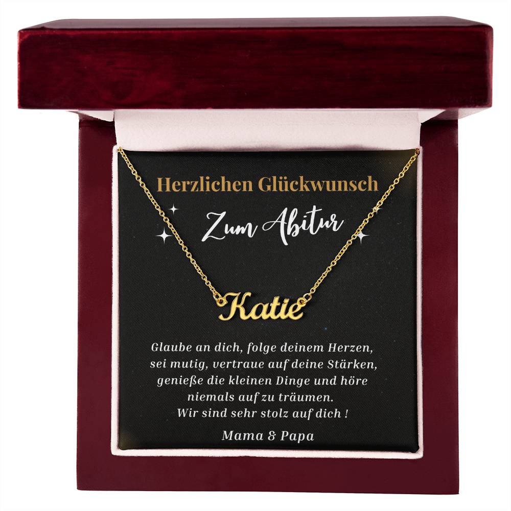 Glaube An Dich - Custom Name Necklace
