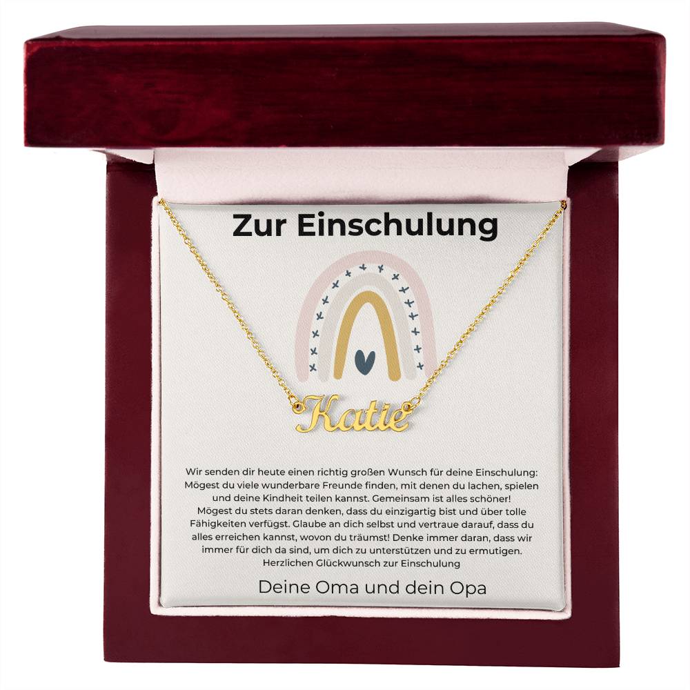 Wir Immer Für Dich Da Sind Um Dich Zu Unterstützen Und Zu Ermutigen - Custom Name Necklace