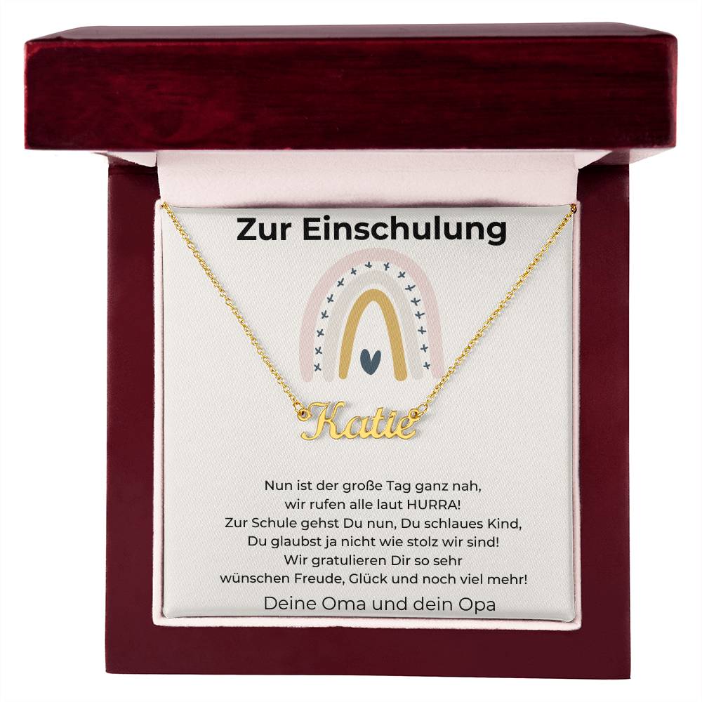 Wünschen Freude Glück Und Noch Viel Mehr - Custom Name Necklace