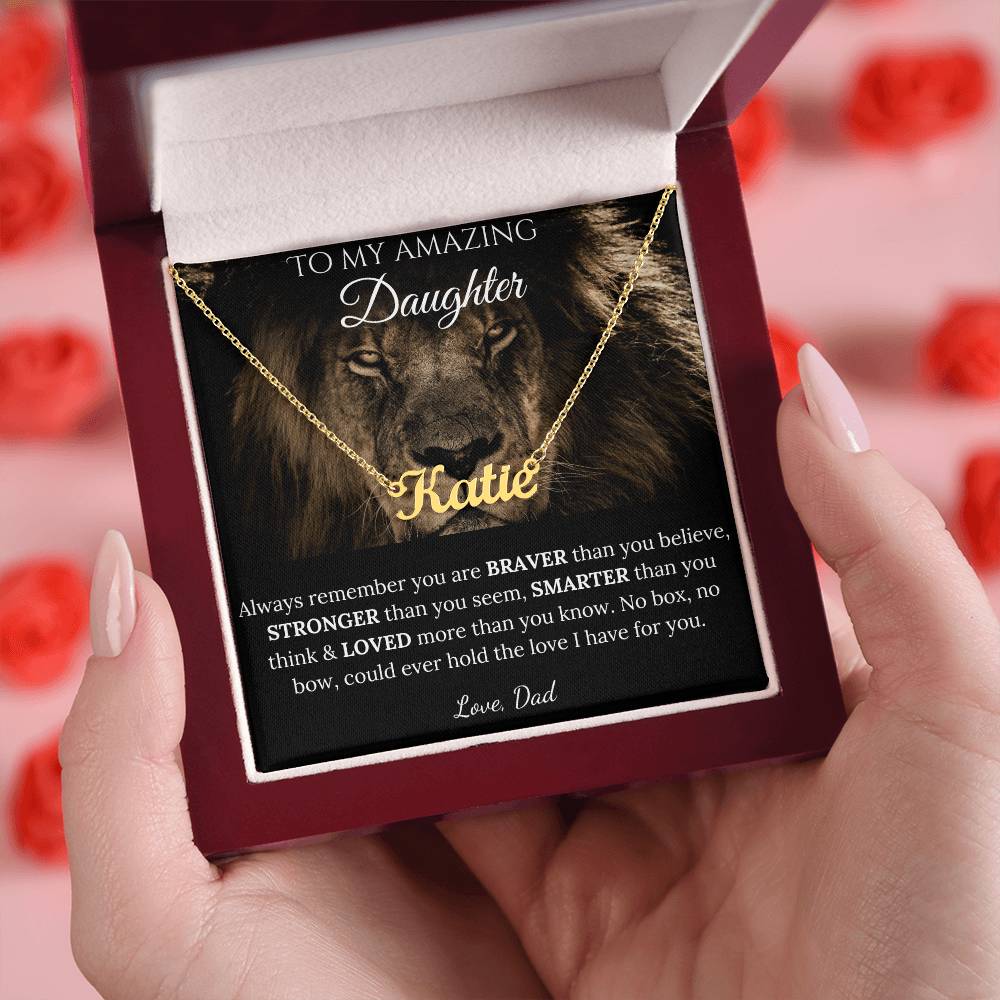 Personalized Name Necklace Daughter Gift From Dad 4