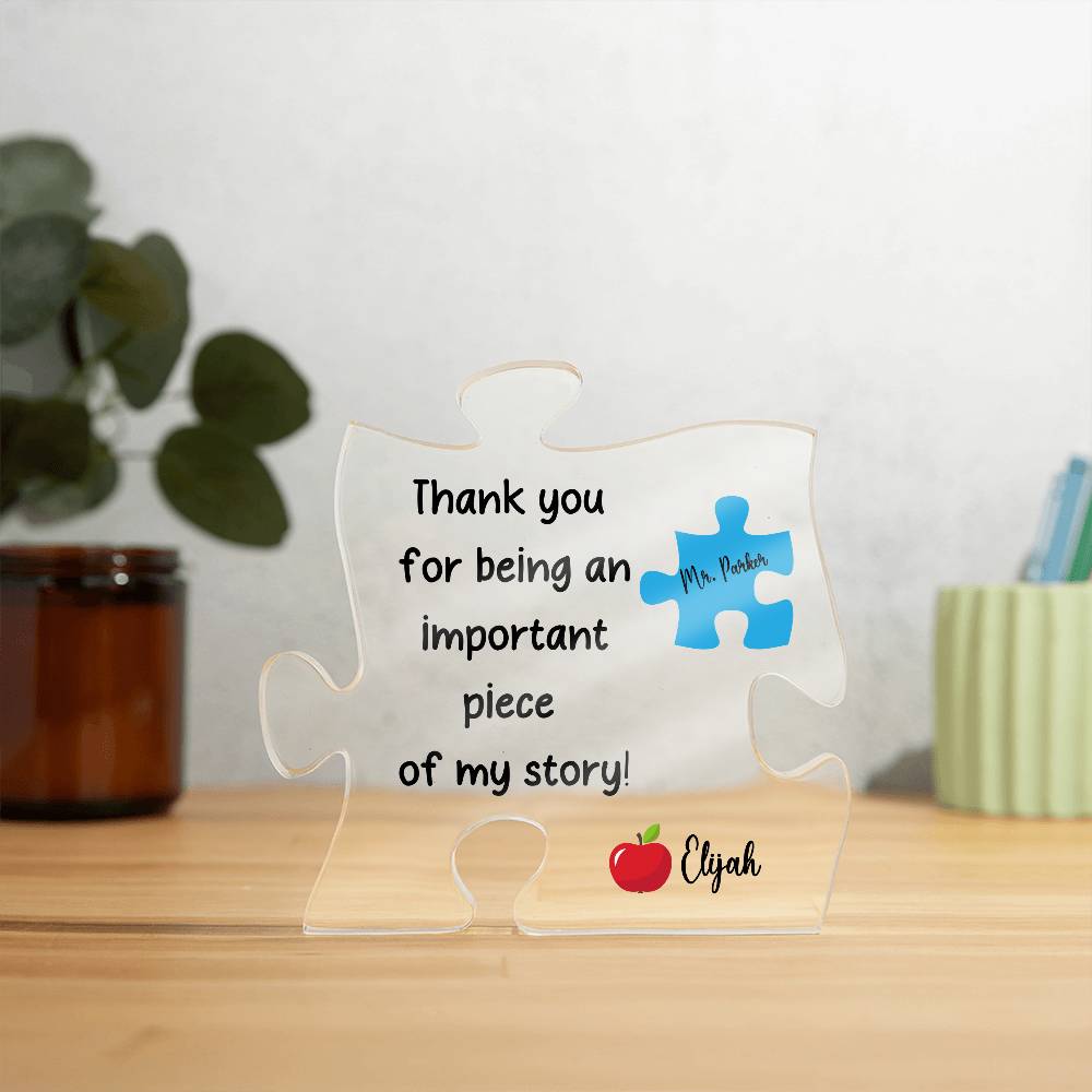 Teacher Acrylic Puzzle Plaque 3