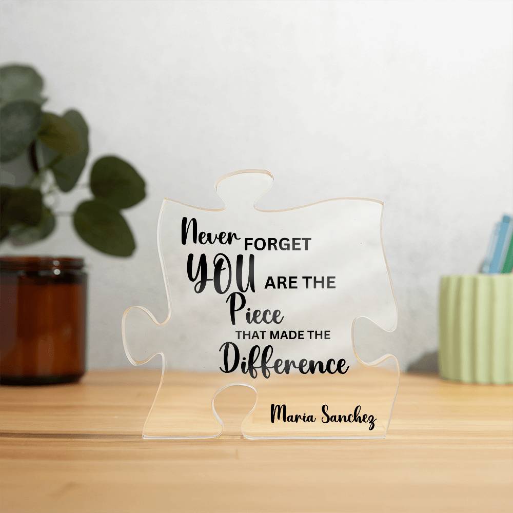 Personalized Retirement Gift 2 - Acrylic Puzzle Plaque