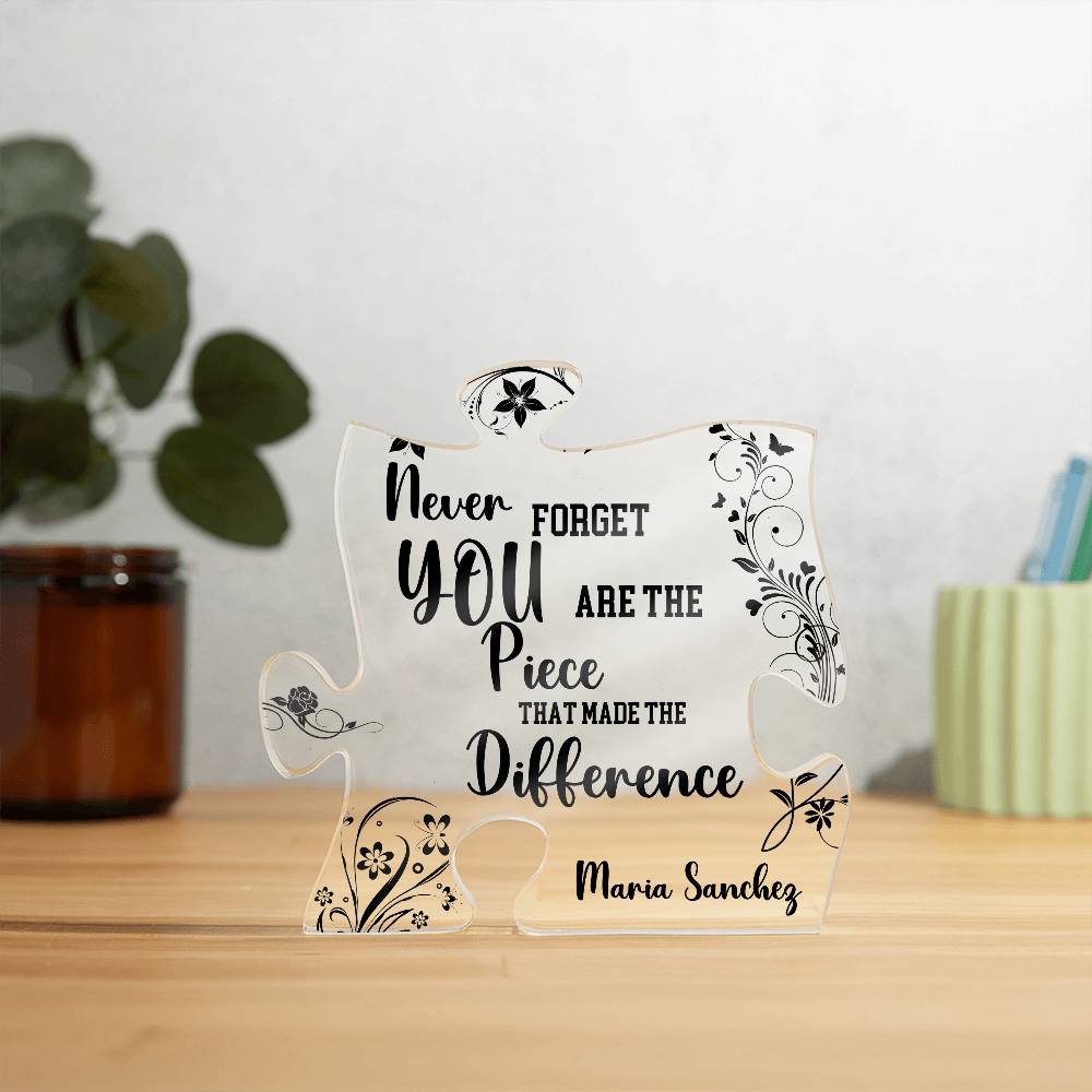 Personalized Retirement Gift 5 - Acrylic Puzzle Plaque