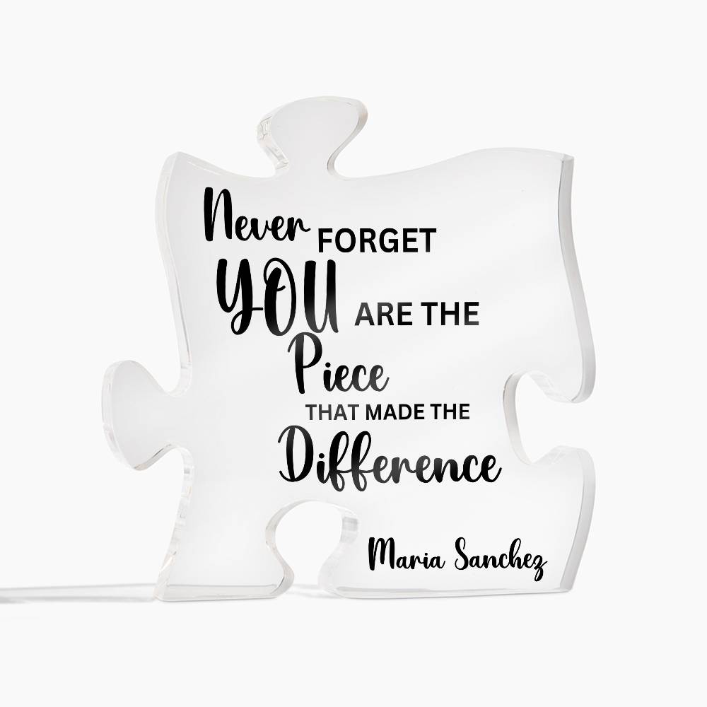 Personalized Retirement Gift 2 - Acrylic Puzzle Plaque