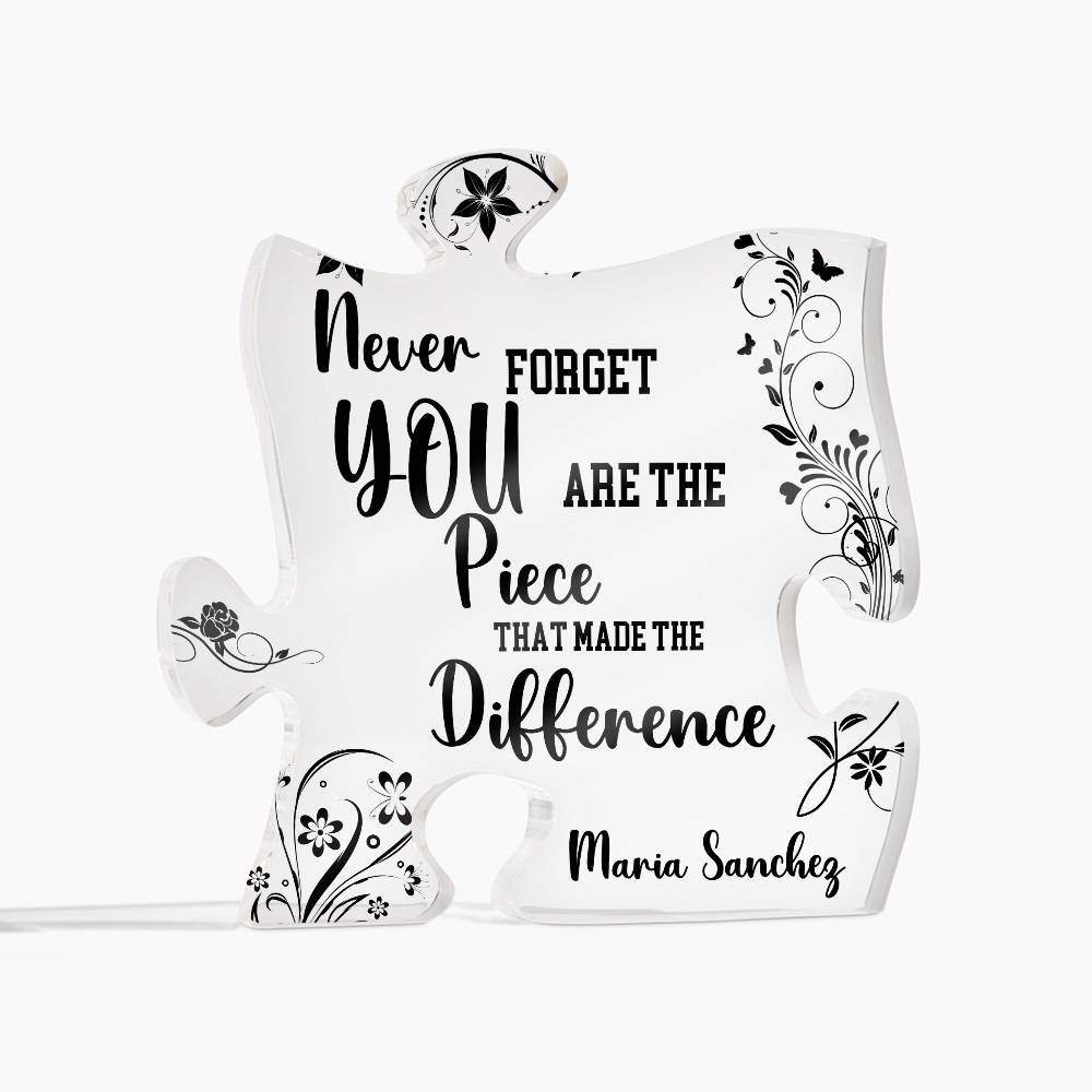 Personalized Retirement Gift 5 - Acrylic Puzzle Plaque