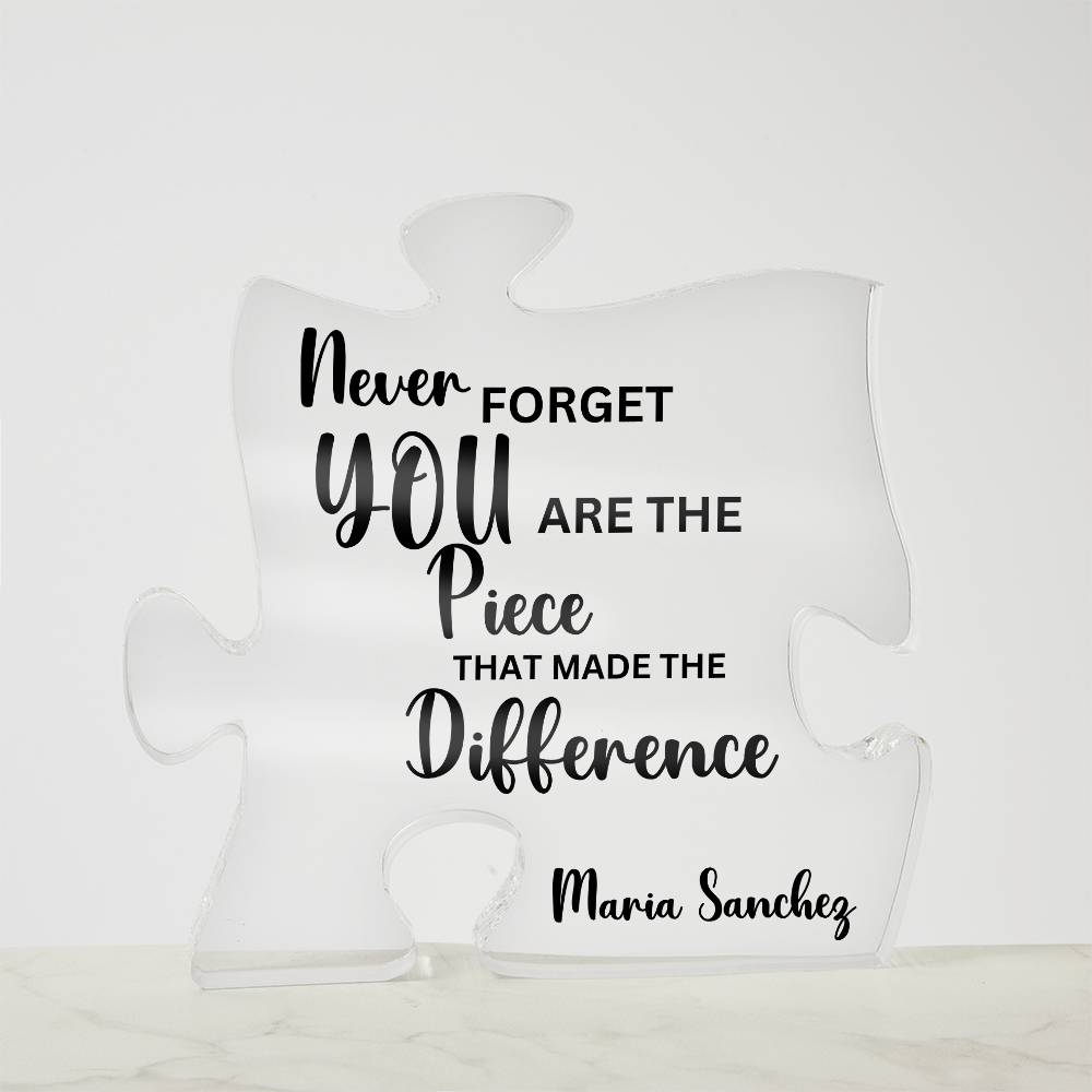 Personalized Retirement Gift 2 - Acrylic Puzzle Plaque