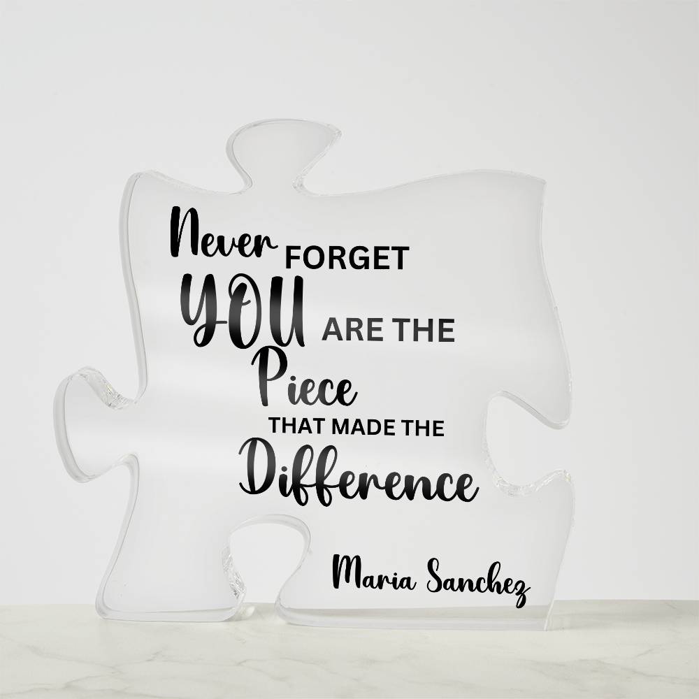 Personalized Retirement Gift 2 - Acrylic Puzzle Plaque