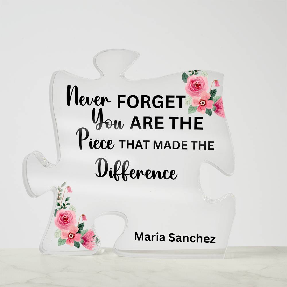 Personalized Retirement Gift 1 - Acrylic Puzzle Plaque