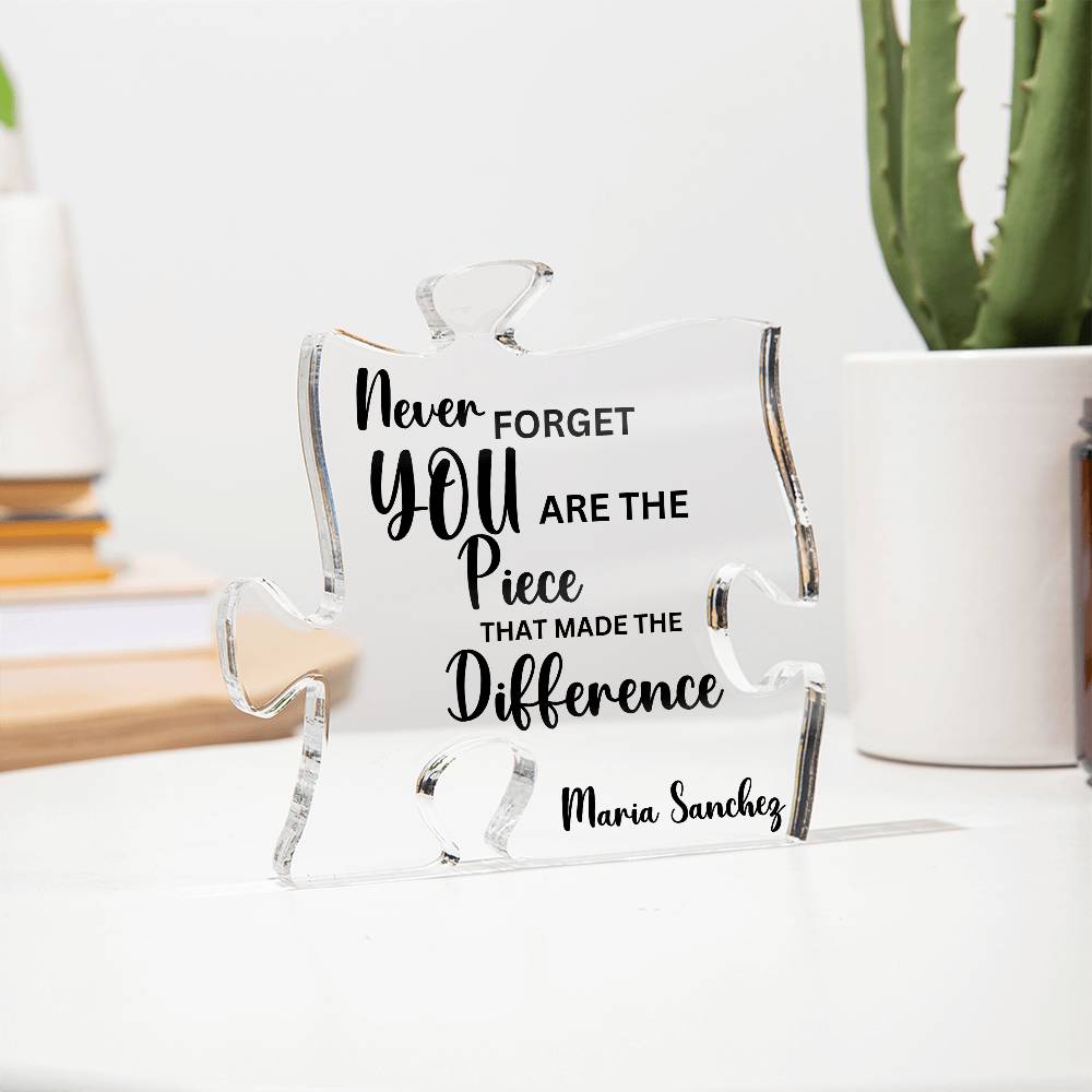 Personalized Retirement Gift 2 - Acrylic Puzzle Plaque