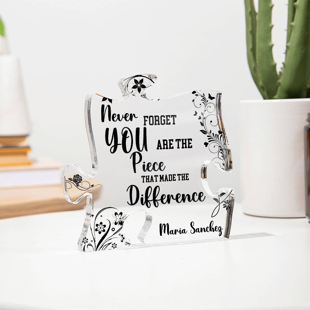 Personalized Retirement Gift 5 - Acrylic Puzzle Plaque