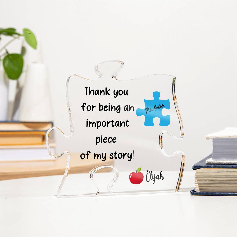 Teacher Acrylic Puzzle Plaque 3