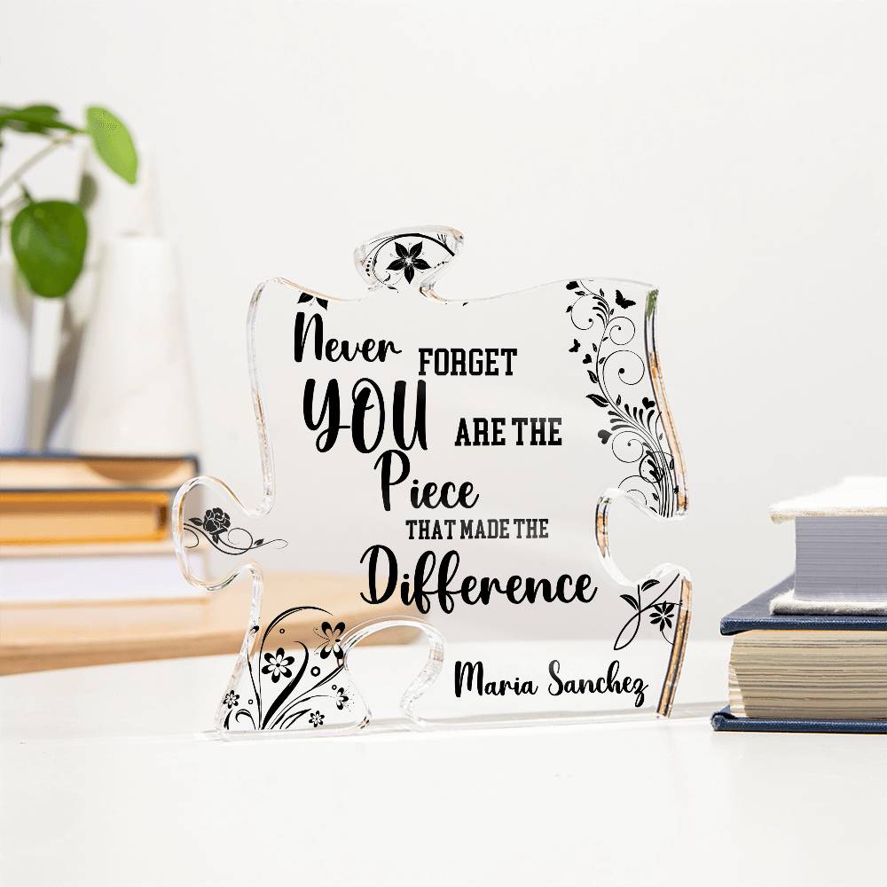 Personalized Retirement Gift 5 - Acrylic Puzzle Plaque