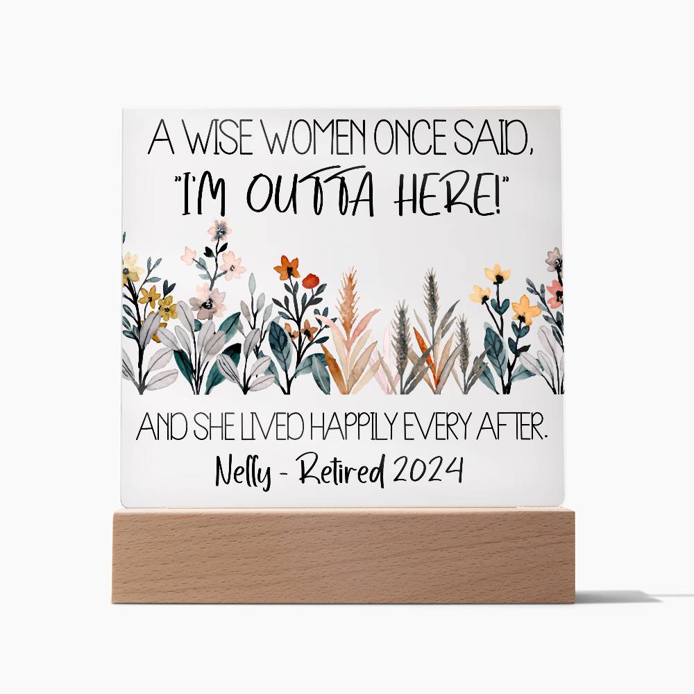 Personalized Retirement Plaque 6