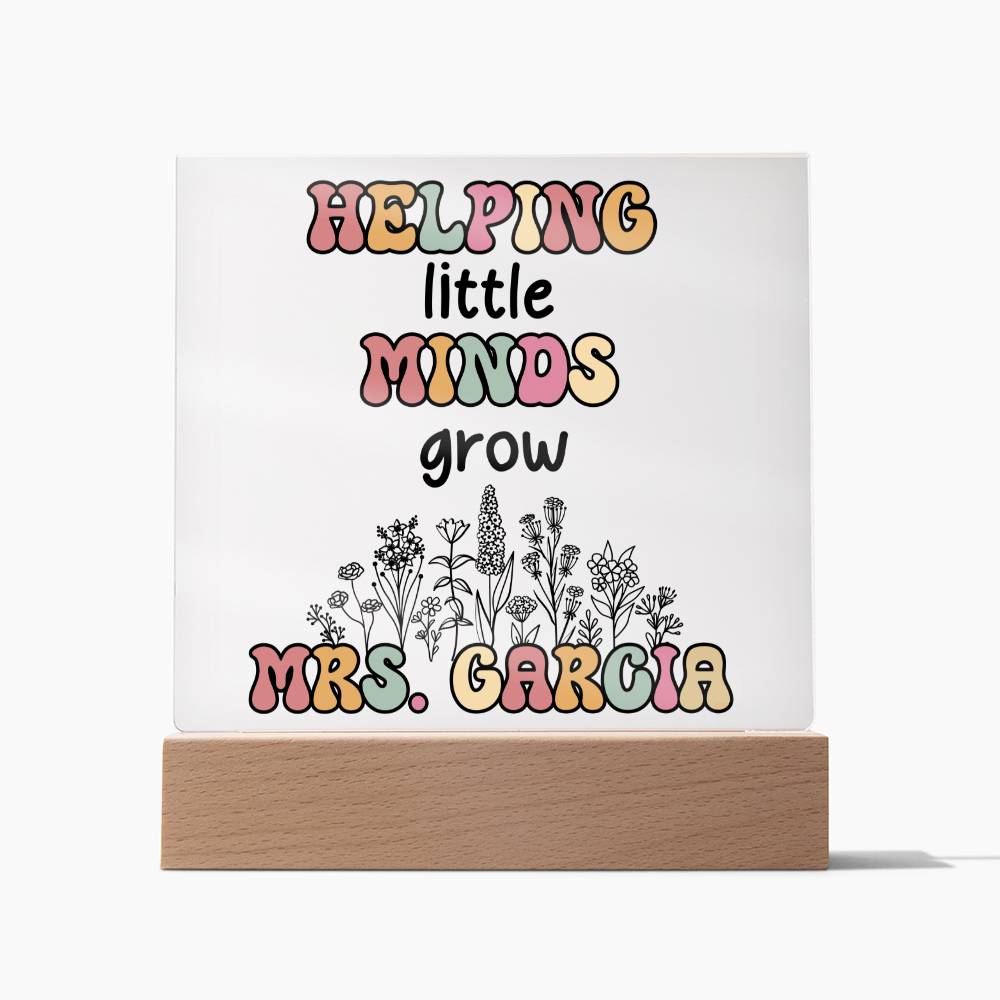 Teacher Square Acrylic Plaque 9