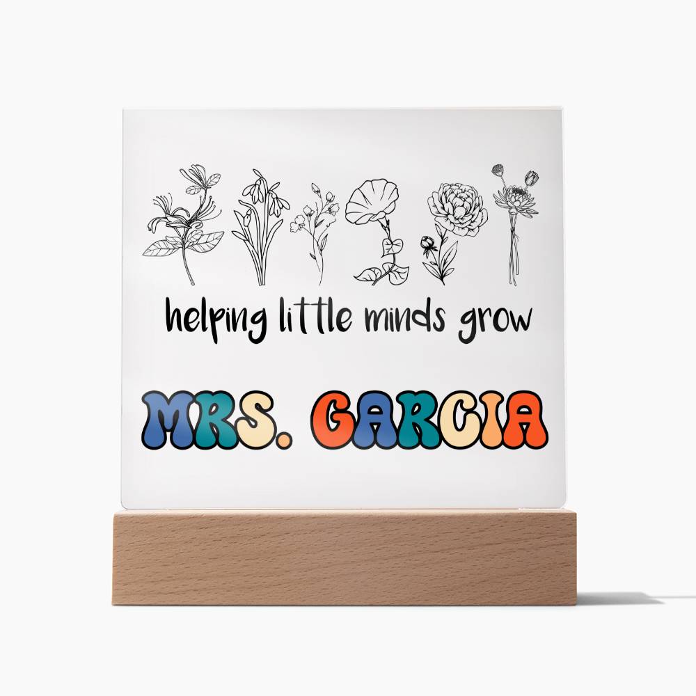 Teacher Square Acrylic Plaque 8