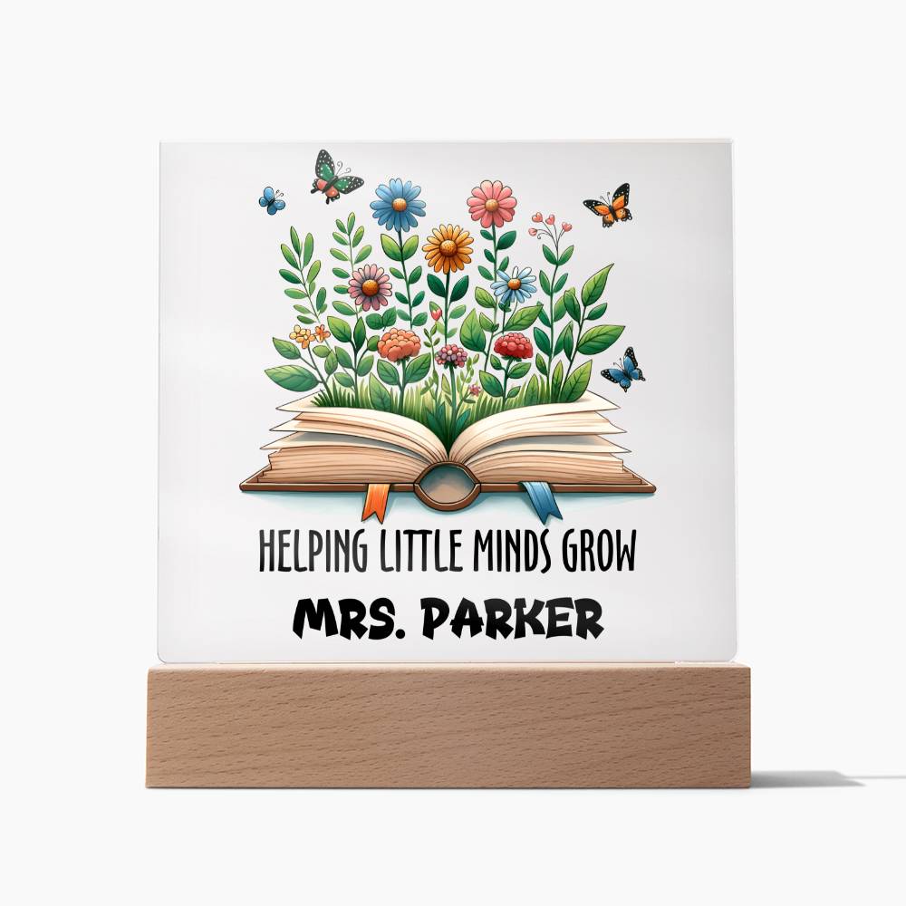 Teacher Square Acrylic Plaque 13
