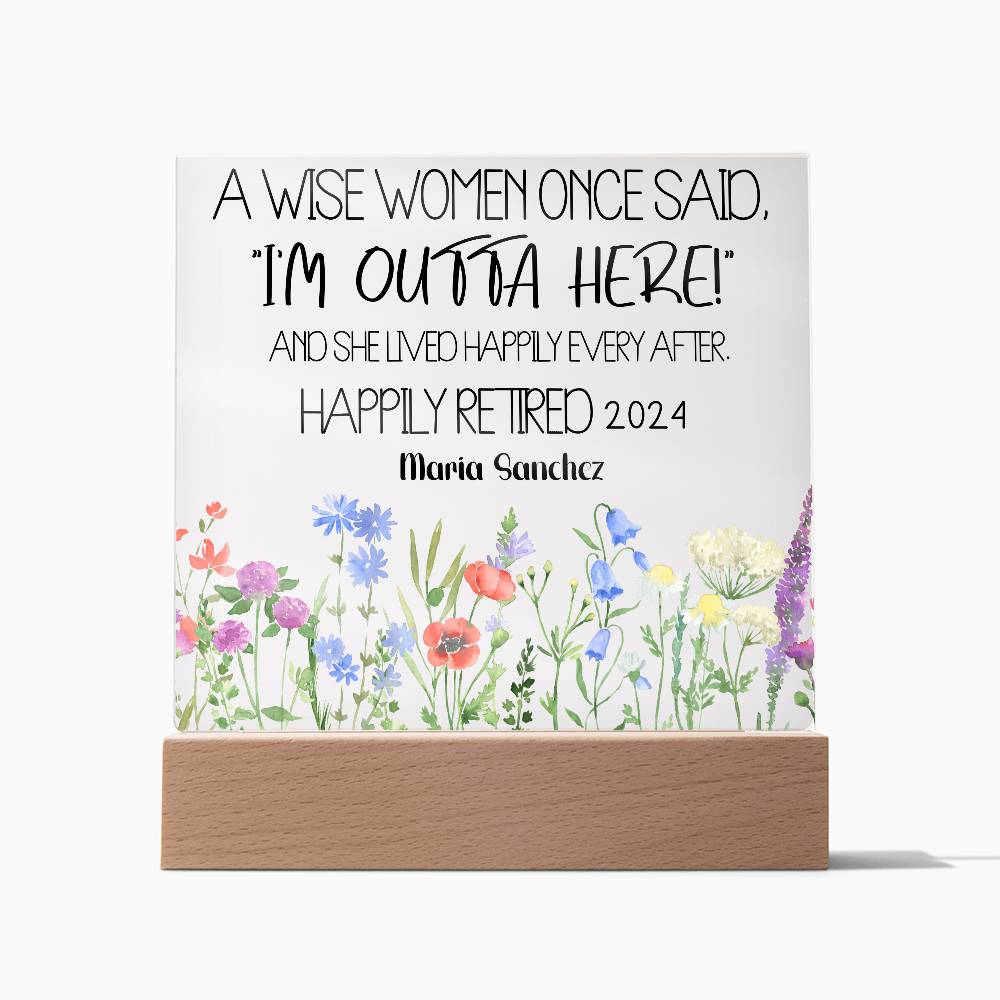 Personalized Retirement Plaque 2