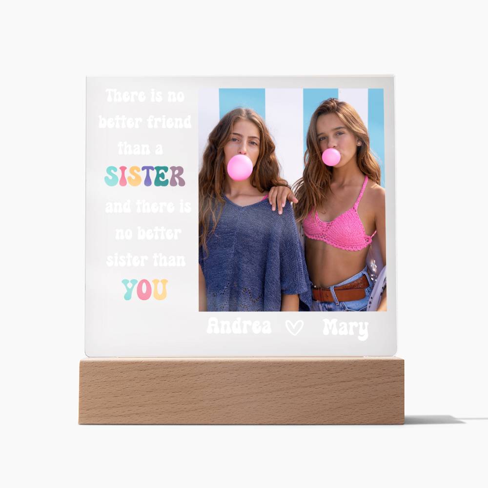 Best Friends Forever 17 - Acrylic Square Plaque (white text)