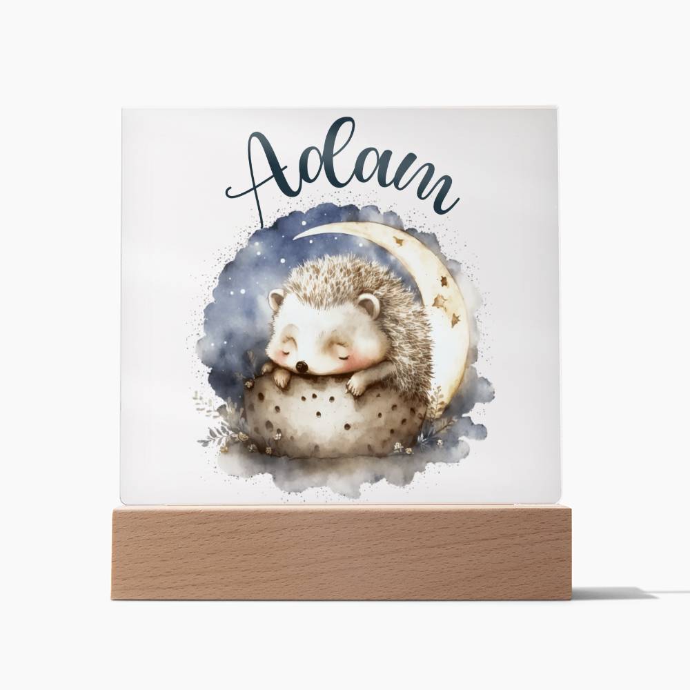 Nachtlicht Personalisiert Mit Namen - Acrylic Square Plaque