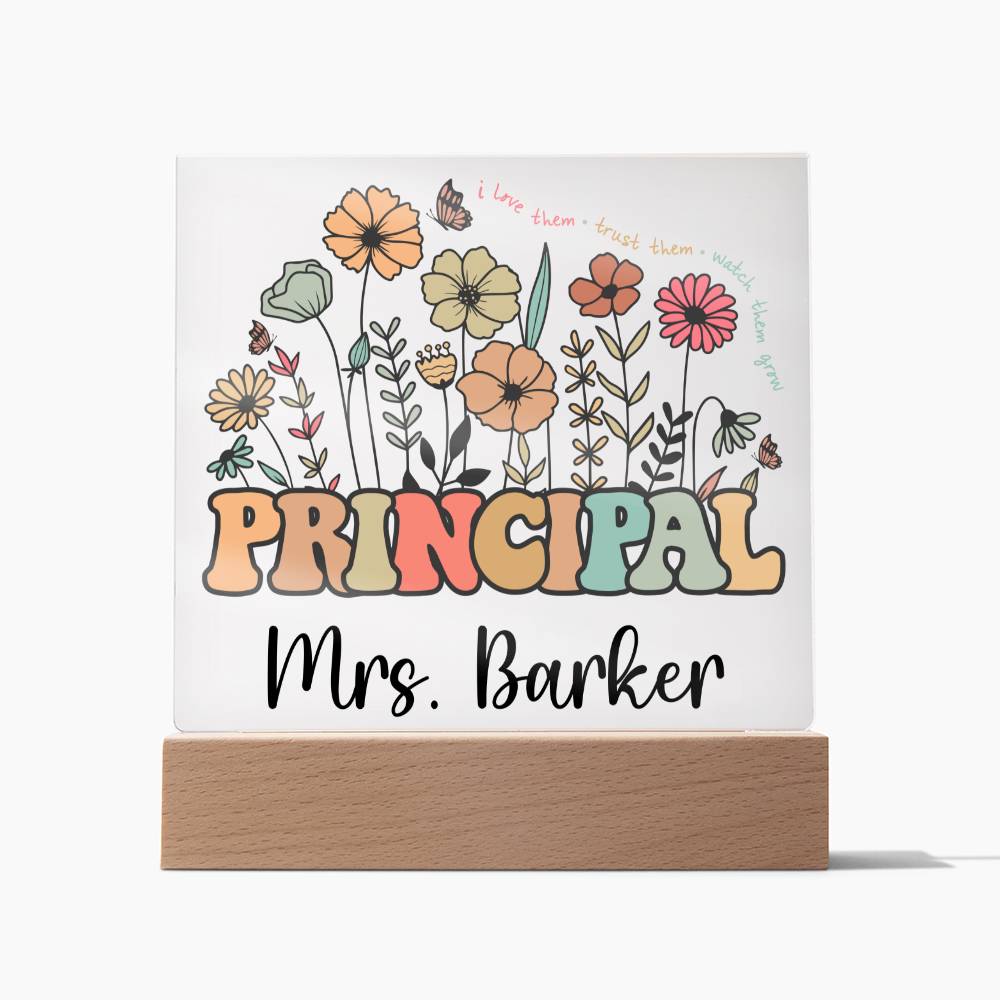 Principal Square Acrylic Plaque 1