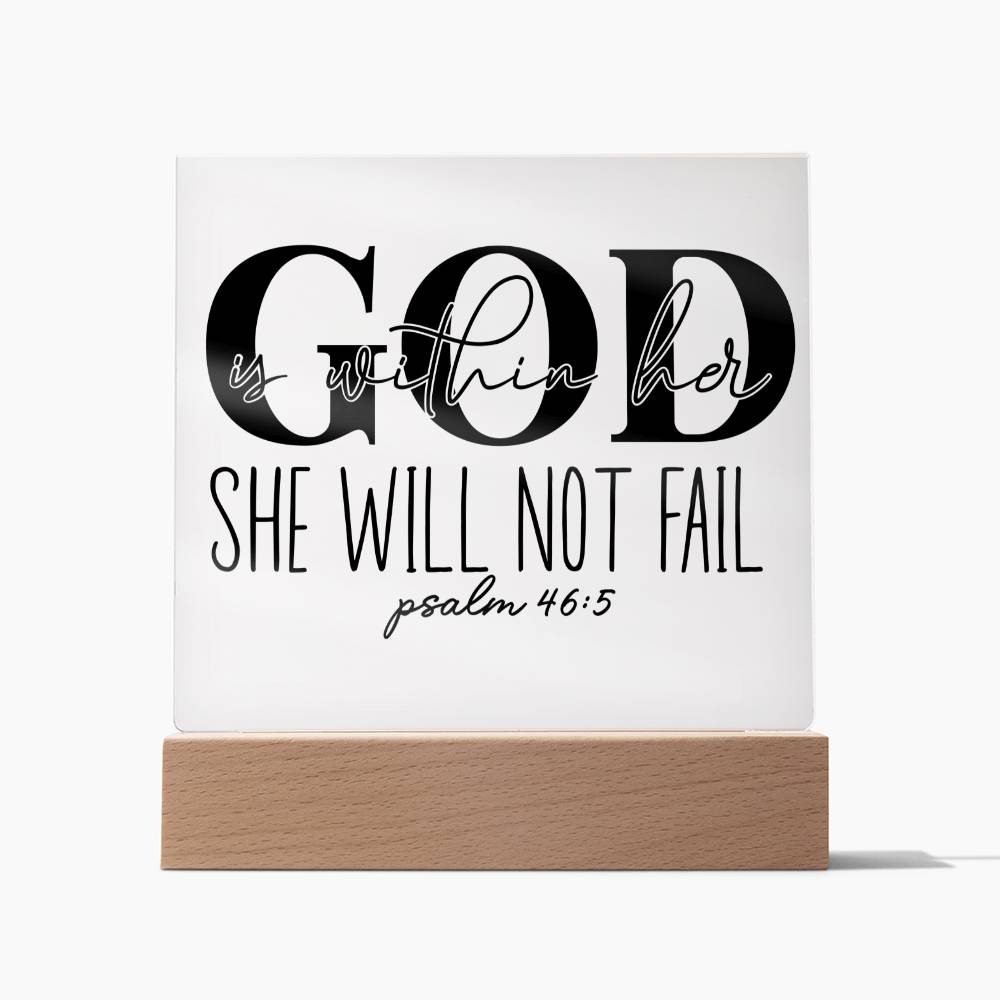 Bible Affirmation 5 - Acrylic Square Plaque