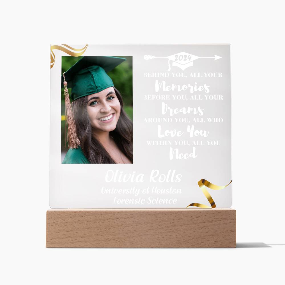 Custom Graduation Gift - Acrylic Square Plaque 5
